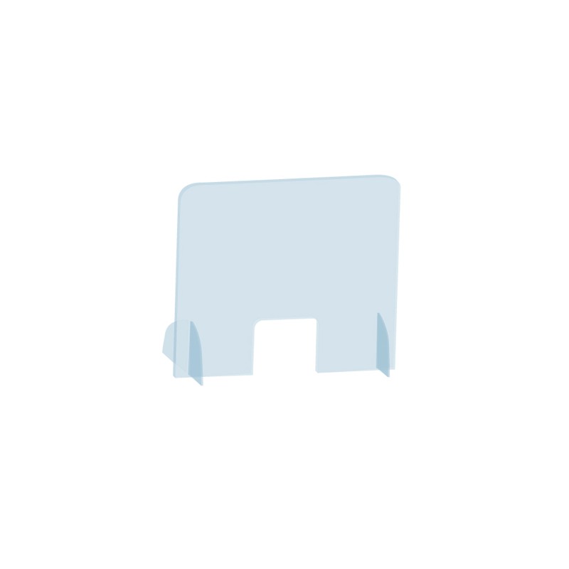 Przegroda na biurko/ladę 2x3, plexi, grubość 4mm, pionowa, 70x100cm, transparentny