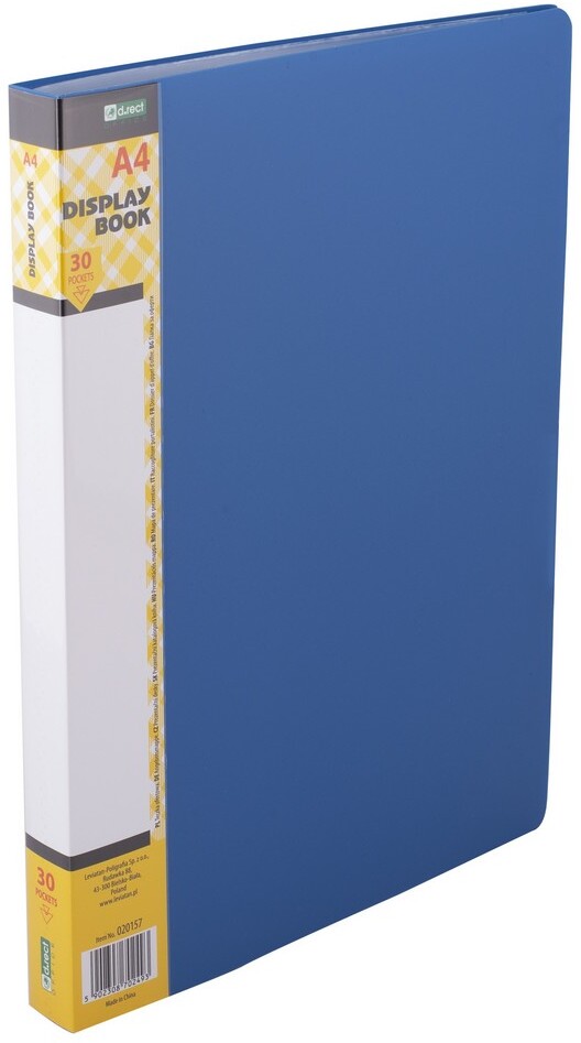 Album ofertowy D.Rect, A4, 30 koszulek, niebieski
