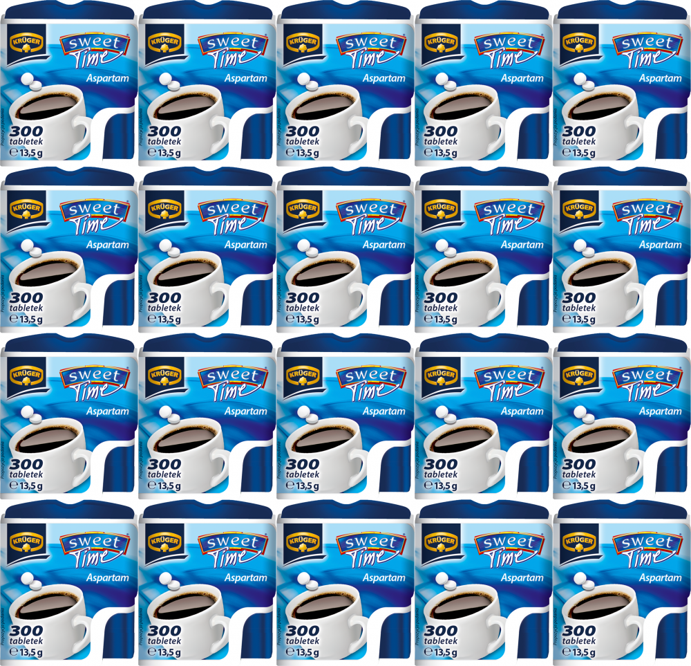 20x Słodzik Krüger Sweet time, w tabletkach, 13.5g, 300 tabletek