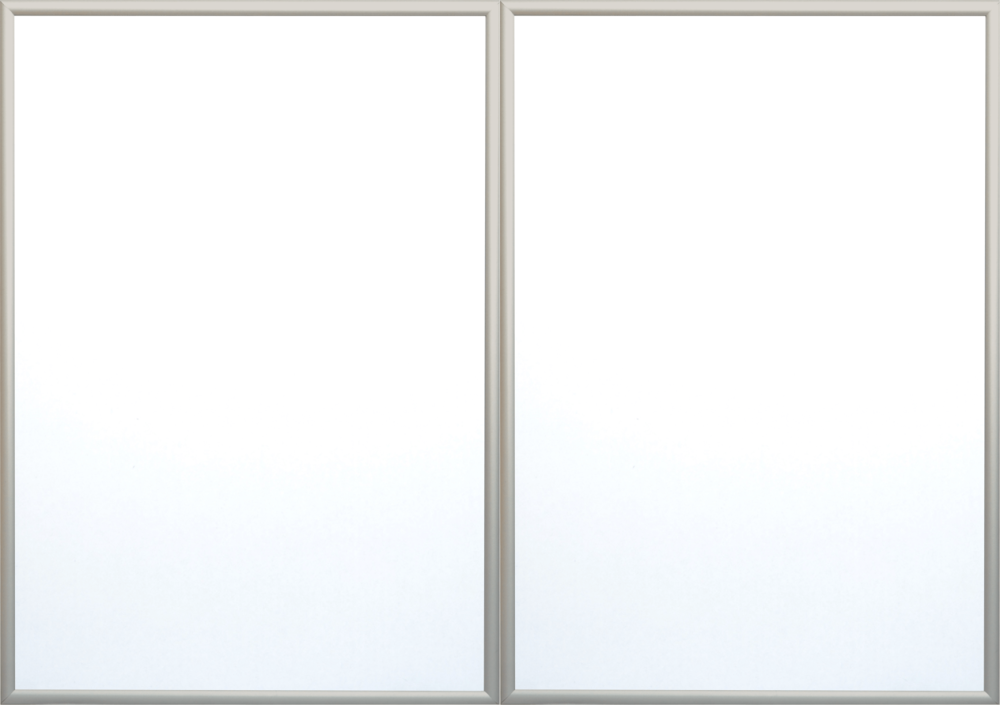 2x Ramka aluminiowa Raw-West, A4, 21x29.7cm, srebrny