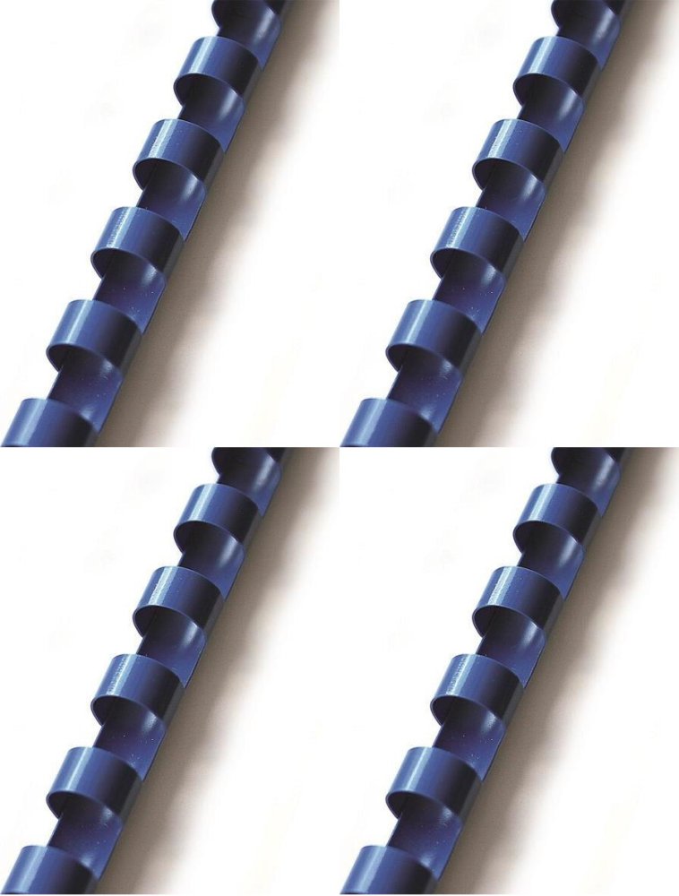 4x Grzbiety do bindowania Argo, plastik, 12.5mm, 100 sztuk, niebieski