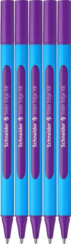 5x Długopis Schneider Slider Edge, XB, fioletowy