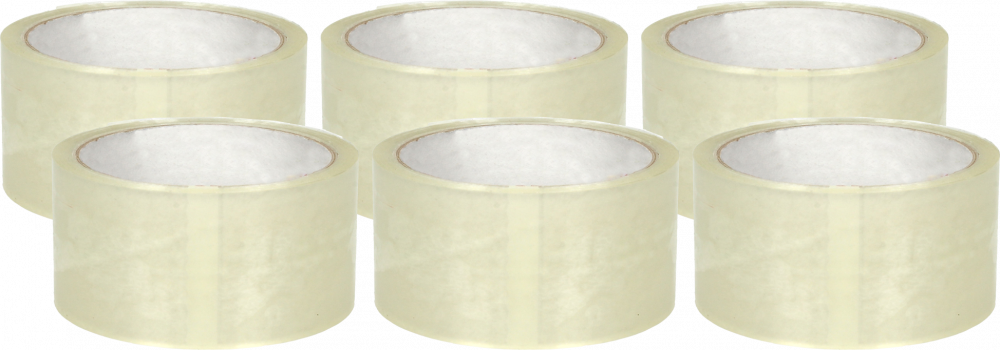 6x taśma pakowa Dalpo, akryl, 48mmx45m, transparentny