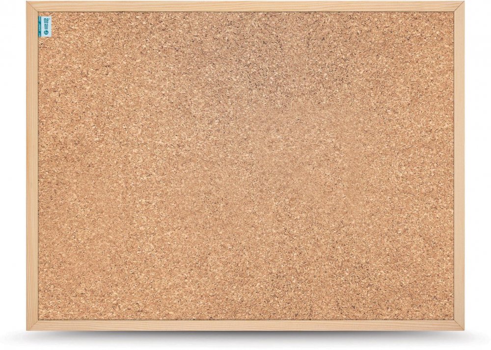 Tablica korkowa MemoBe Smart, w ramie drewnianej, 60x40cm, brązowy