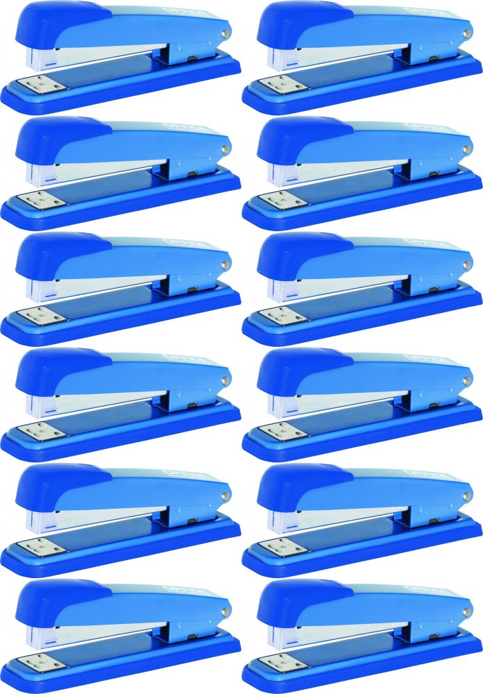 12x Zszywacz Office Products, do 40 kartek, niebieski