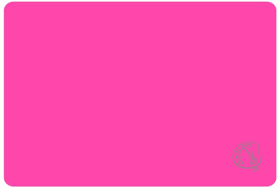 Podkładka do prac plastycznych Biurfol, A3, 380x560mm, neonowy różowy