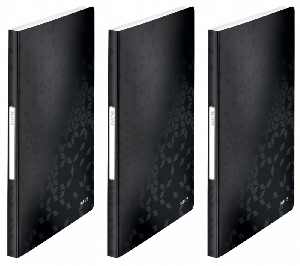 3x Album ofertowy Leitz Wow, A4, 40 koszulek, czarny