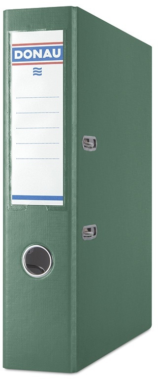 Segregator A4 Donau Master, szerokość grzbietu 75mm, do 500 kartek, zielony