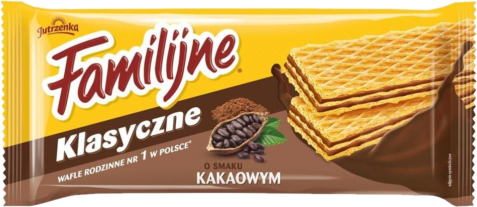 Wafle Familijne, kakaowy, 180g