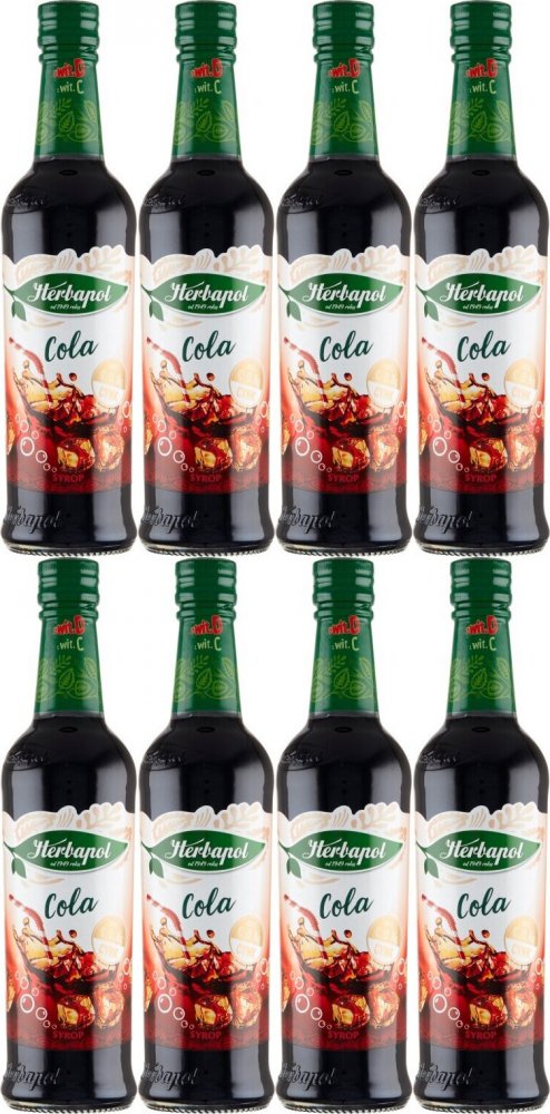 8x Syrop Herbapol Owocowa Spiżarnia, cola, 420ml