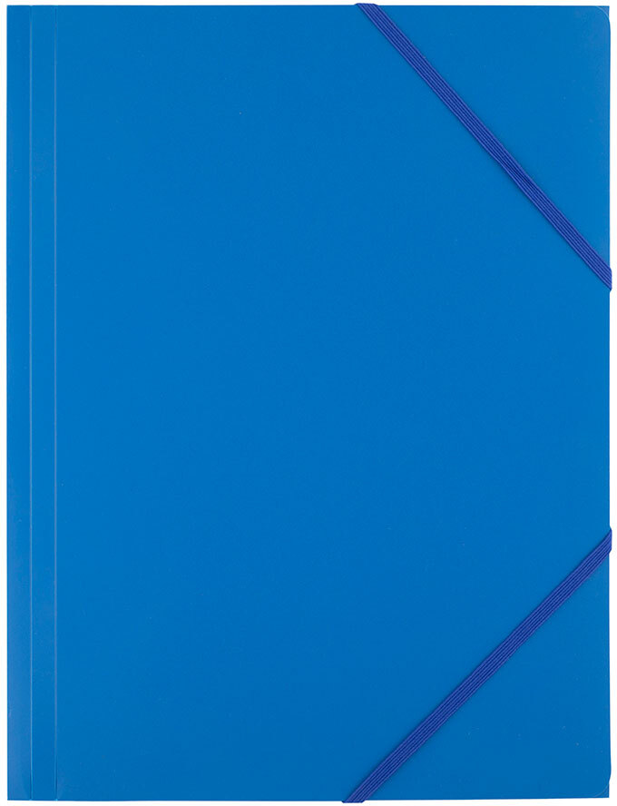 Teczka plastikowa z gumką D.Rect, A4, 40mm, niebieski