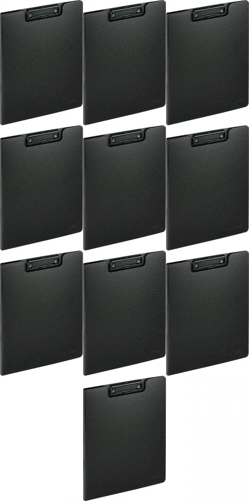 10x Clipboard Grand NOTOdesk GR-2202, z okładką, czarny