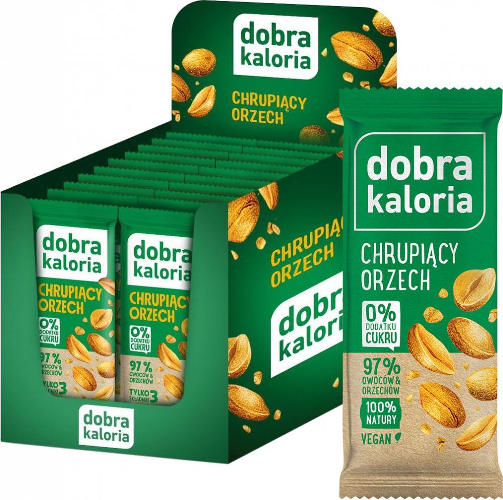 20x Baton Dobra Kaloria, chrupiący orzech, 35g