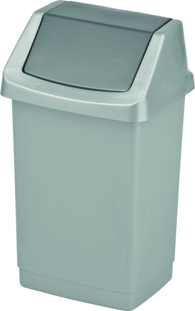 Kosz na śmieci Curver Click-It, z pokrywą, 50l, srebrny