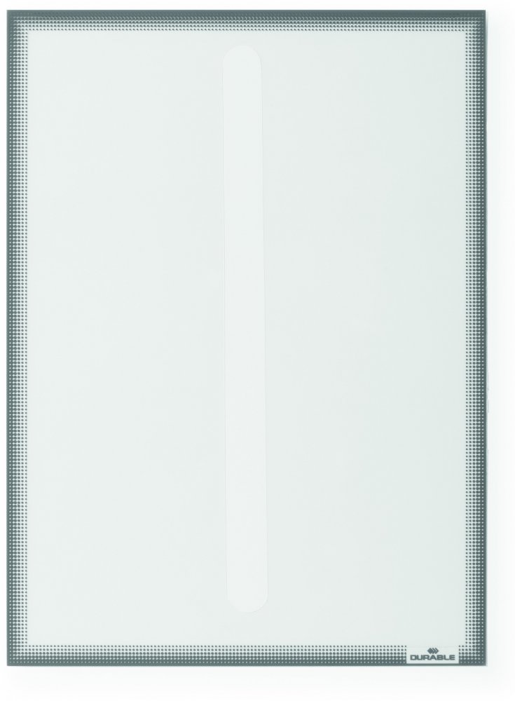 Ramka elektrostatyczna Durable, na szyby, A4, 1 sztuka, szary