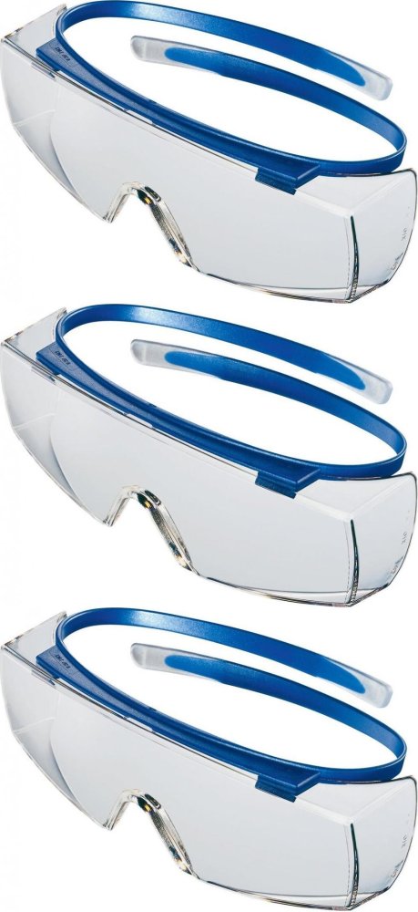 3x Okulary ochronne Uvex Super OTG 9169.065, UV 400, bezbarwny