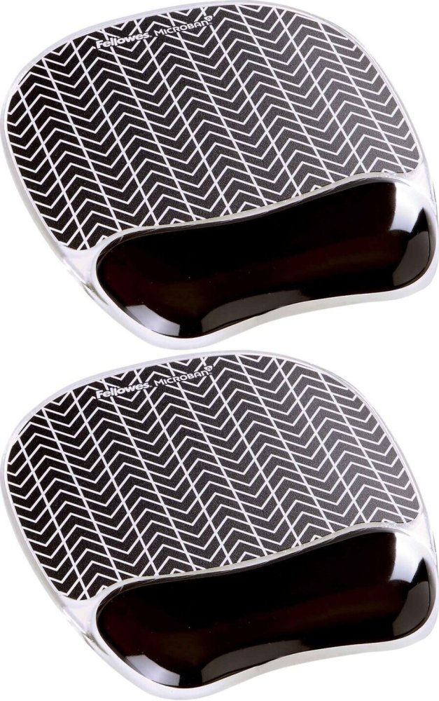 2x Podkładka żelowa pod mysz Fellowes, 35x200x23mm, fotograficzna - szewron