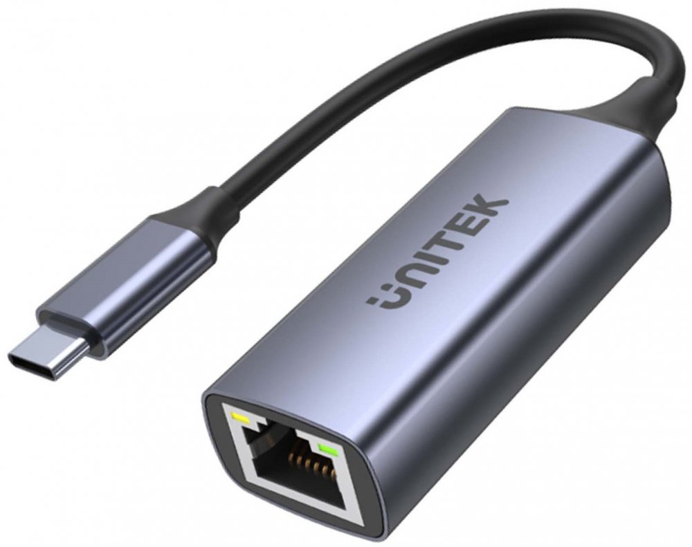 Adapter Unitek U1323A, RJ45 na USB 3.1 Gen 1, szary
