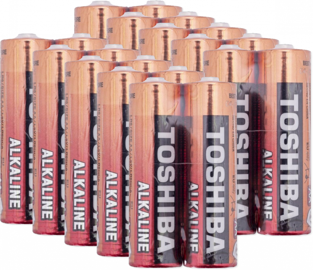 10x Bateria alkaliczna Toshiba, AA/R6, 2 sztuki