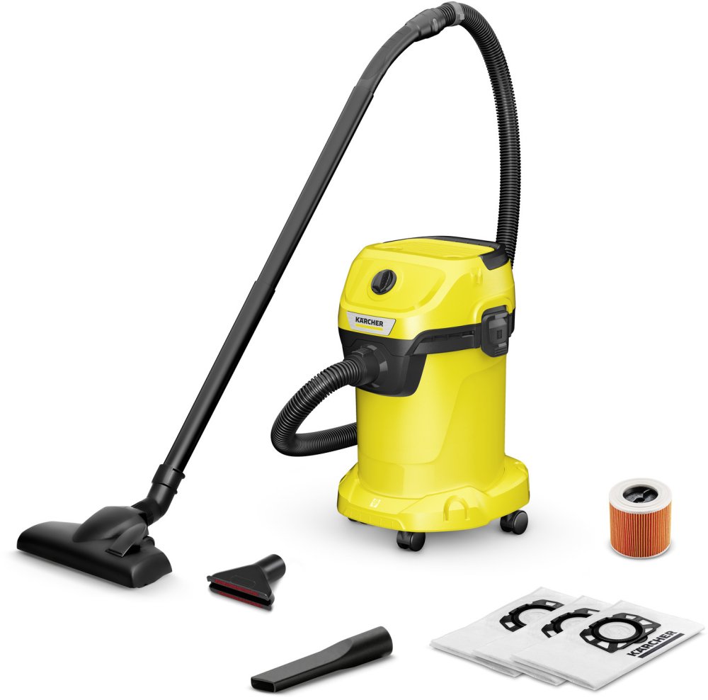 Odkurzacz Karcher WD 3 V-19/6/20 Home (1.628-120.0), 1000W, żółty