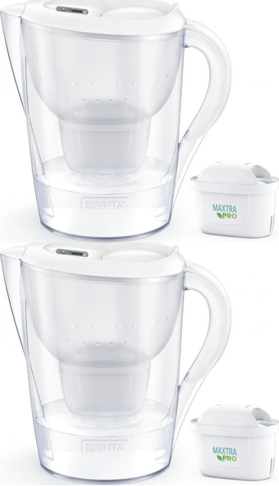 2x Dzbanek filtrujący Brita Marella XL, 3.5l, biały + 1 wkład Maxtra Pro Pure Performance