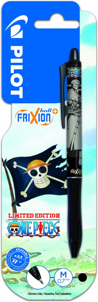 Pióro kulkowe wymazywalne Pilot One Piece Frixion Ball+, 0.7mm, czarny