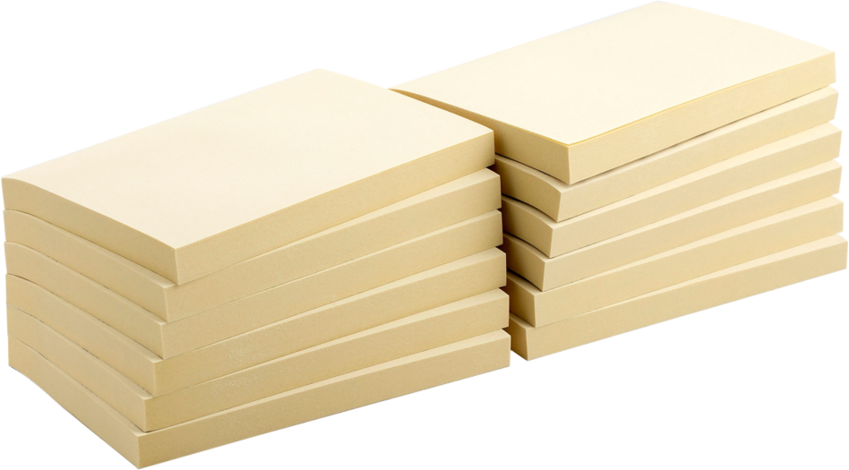 Karteczki samoprzylepne Viking, 127x76mm, 12x100 karteczek, żółty pastelowy