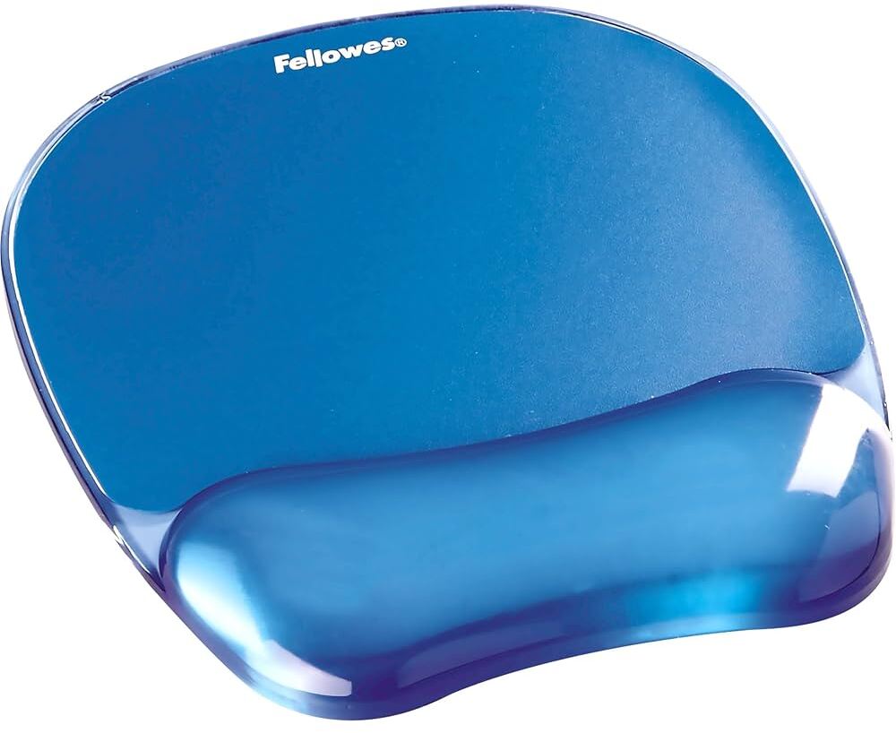 Podkładka żelowa pod mysz i nadgarstek Fellowes Crystal, 14x202x230mm, niebieski