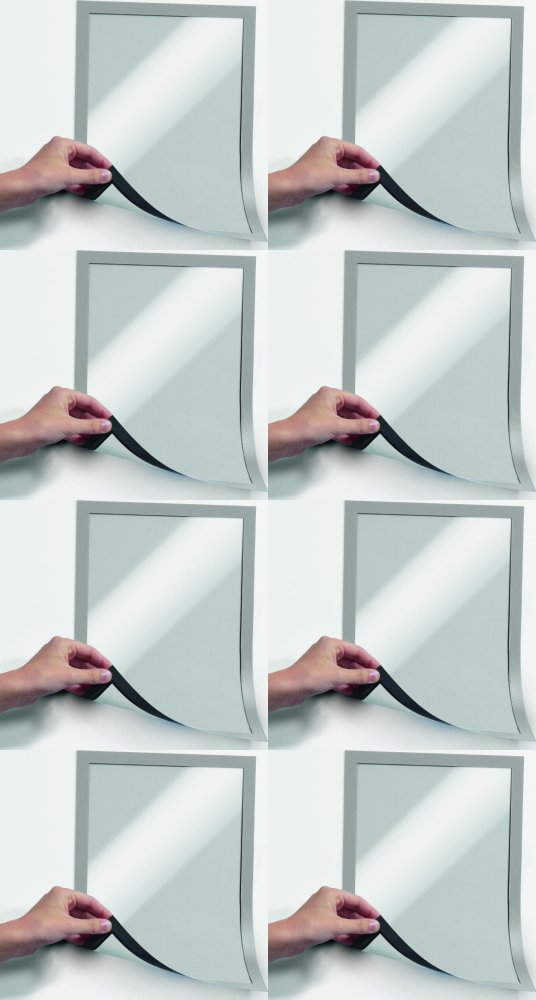 8x Ramka magnetyczna Durable Duraframe Magnetic, A4, 5 sztuk, srebrny