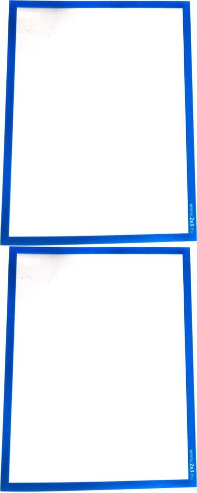 2x Ramka magnetyczna z folią 2x3, A4, 1 sztuka, niebieski