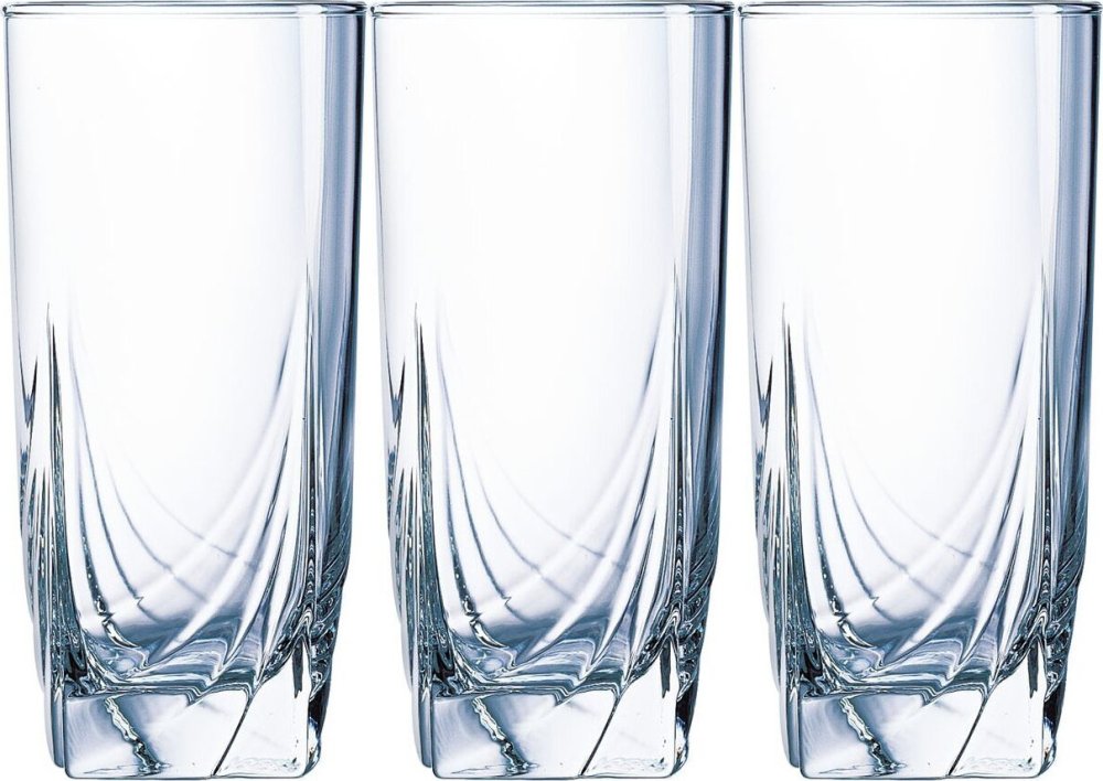 3x Szklanki Luminarc Ascot, 330 ml, szkło, komplet 6 sztuk, przezroczysty