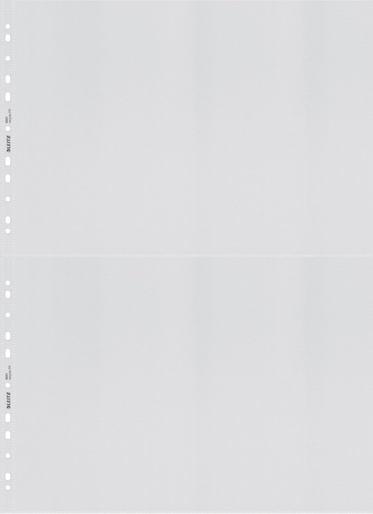 2x Koszulki groszkowe Leitz Recycle, A3, 100μm, 25 sztuk, transparentny