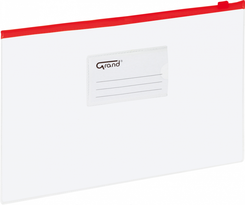 Koszulka z suwakiem Grand, A4, czerwony