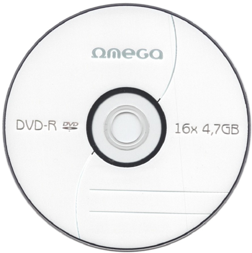 Płyta DVD-R Omega, do jednokrotnego zapisu, 4.7 GB, koperta, 1 sztuka