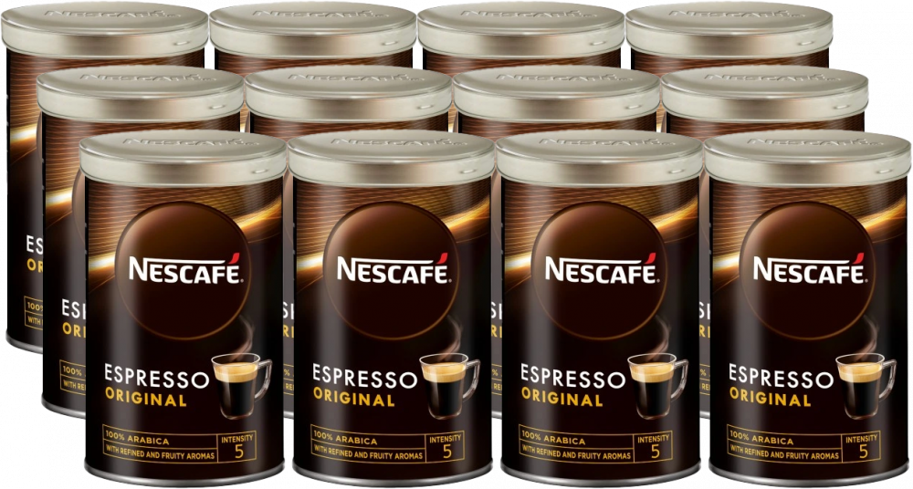 12x Kawa rozpuszczalna Nescafé Gold Espresso, puszka, 95g