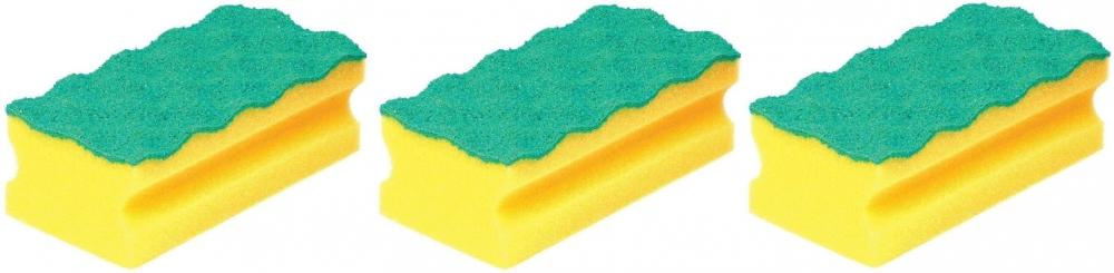 3x Gąbka Vileda Professional Pur Active, 7x15 cm, żółty