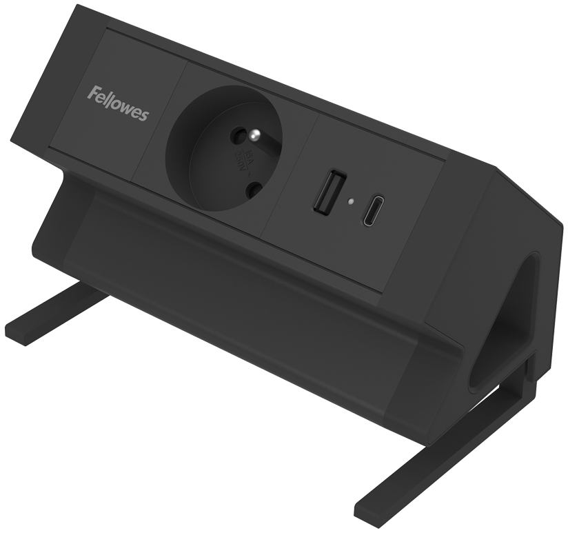 Listwa zasilająca na biurko Fellowes Power Desk, typ E, 2m, czarny