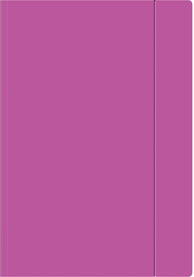 Teczka kartonowa z gumką Interdruk Fluo, A4+, 300g, mix kolorów neonowych