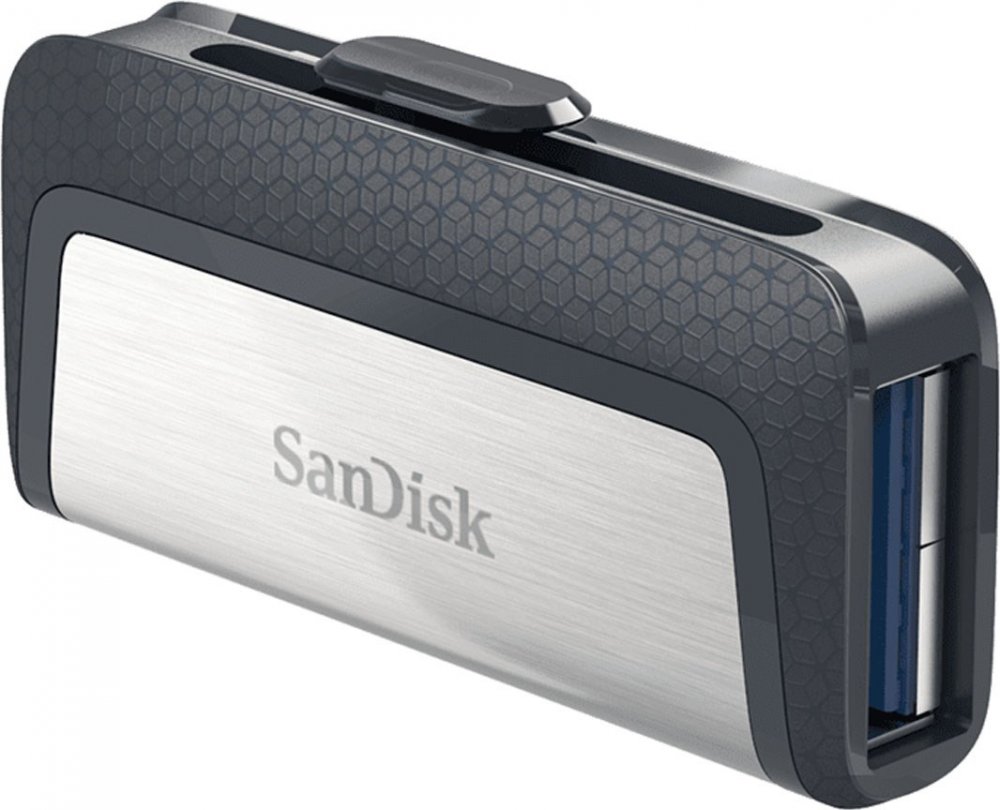 Pendrive SanDisk Ultra Dual Drive, 256GB, USB 3.1, srebrno- szary
