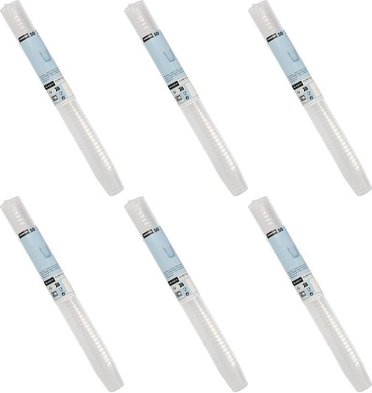 6x Kieliszki wielorazowe Papstar, 20ml, polipropylen, 50 sztuk, przezroczysty