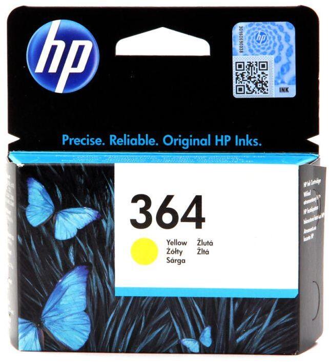Tusz HP 364 (CB320EE), 300 stron, yellow (żółty)