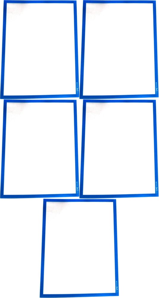5x Ramka magnetyczna z folią 2x3, A4, 1 sztuka, niebieski