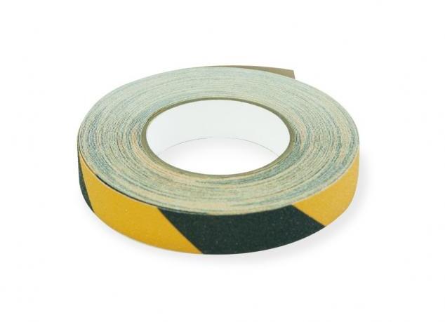 Taśma antypoślizgowa Becpak, 25mm x 18m, żółto-czarny