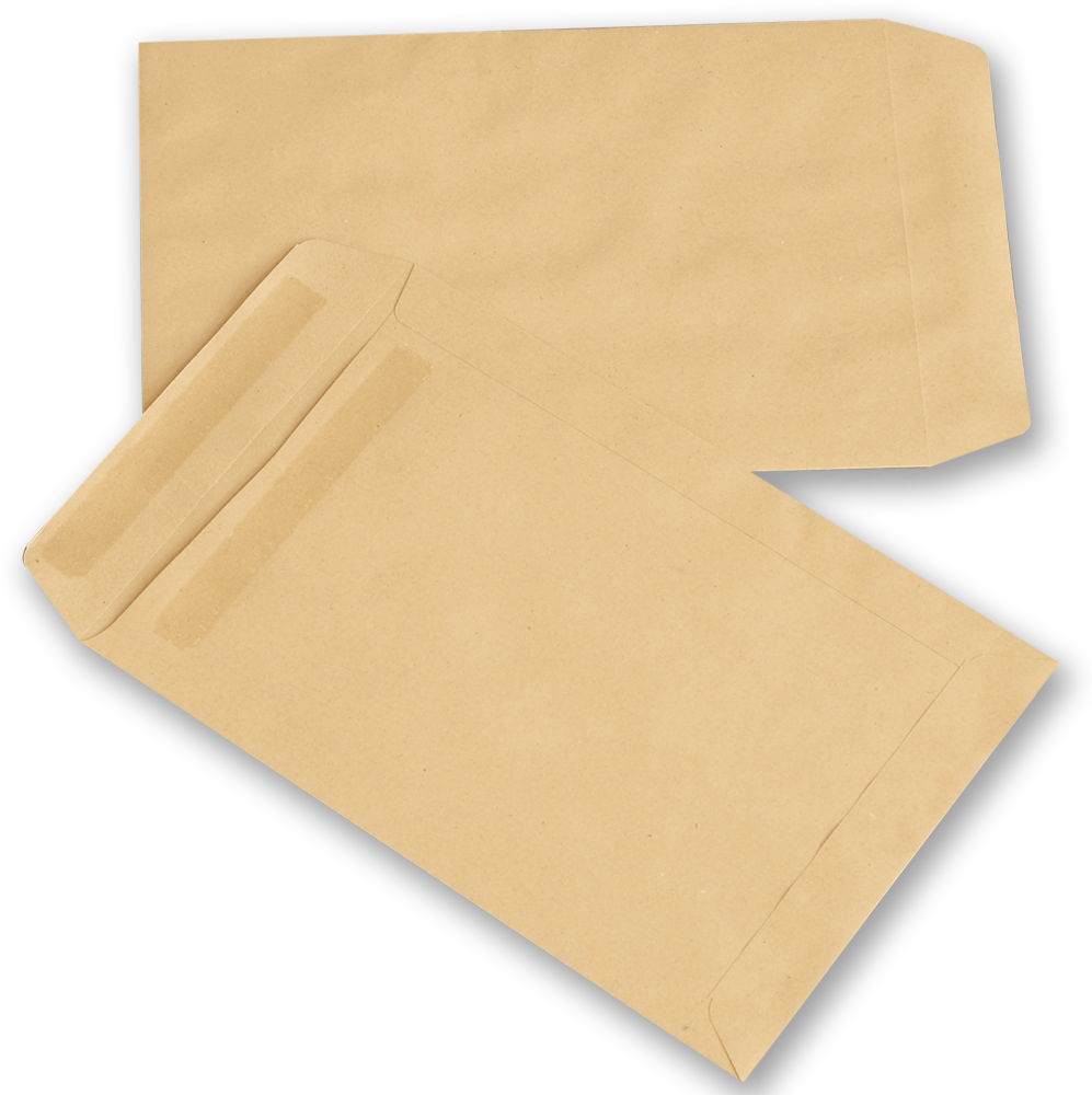 2x Koperta standardowa NC, B5, samoklejąca SK, 50 sztuk, brązowy