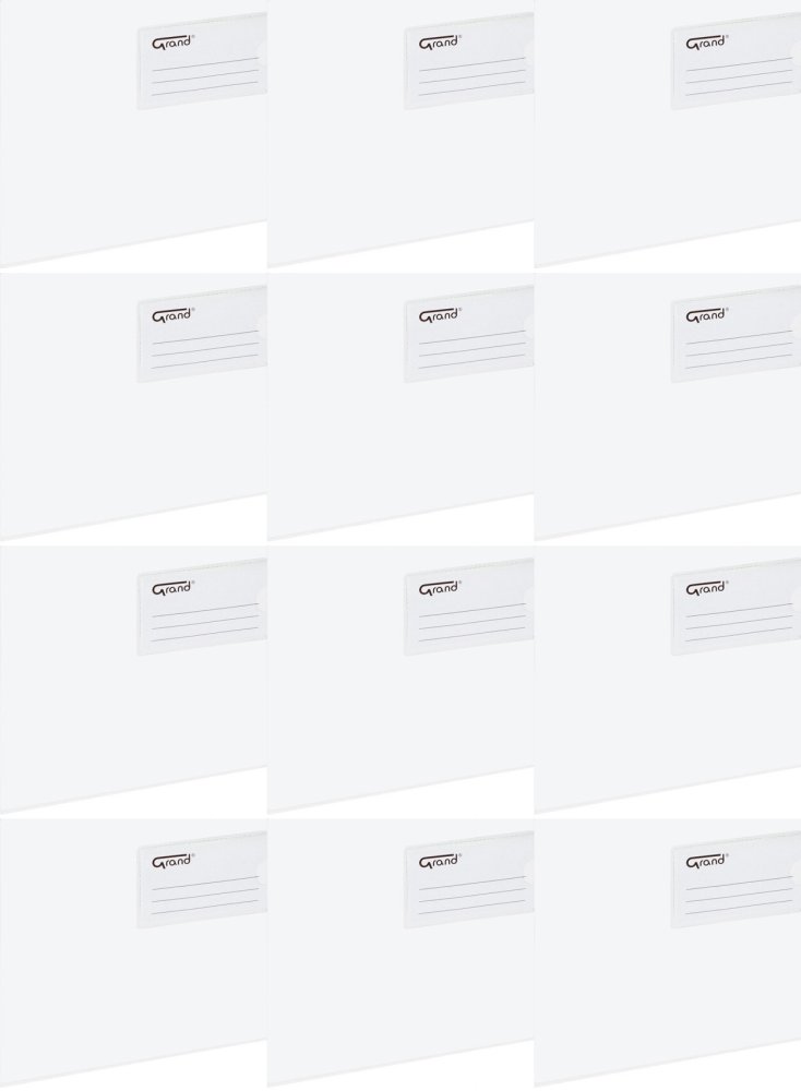 12x Koszulka z suwakiem Grand, A4, biały