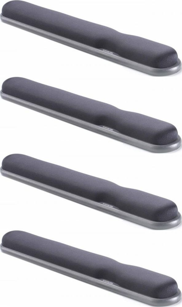 4x Podkładka żelowa pod nadgarstek Kensington, regulowana, 49.7x7.7x3.8cm, czarny