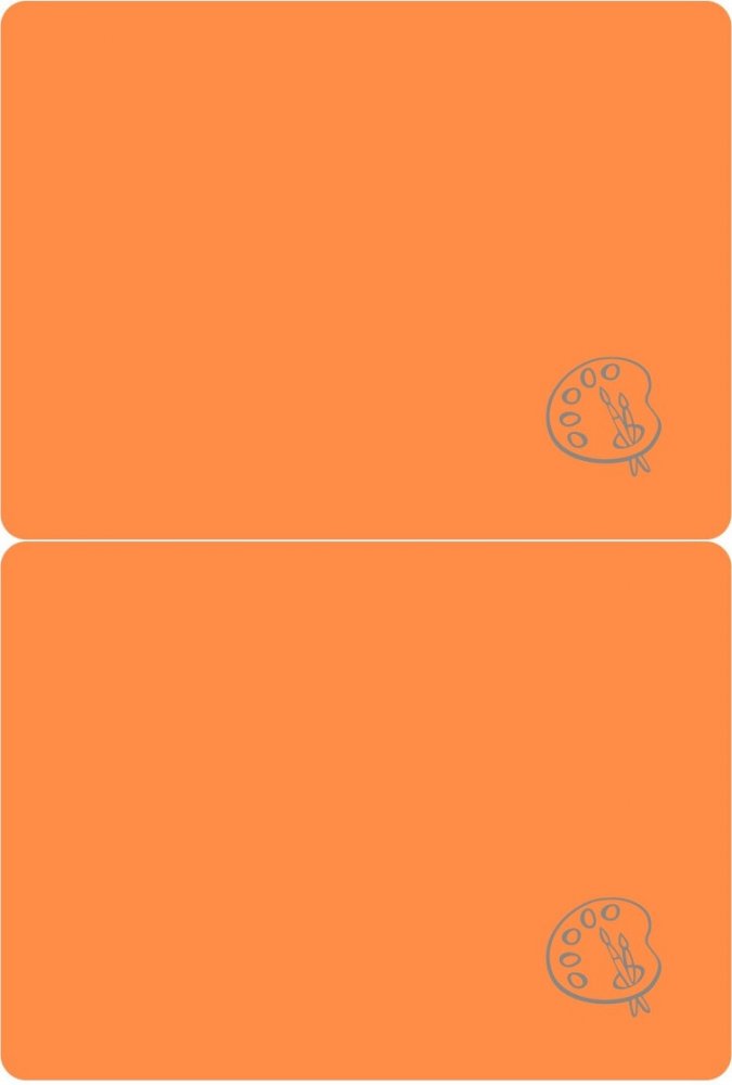 2x Podkładka do prac plastycznych Biurfol, A4, 280x380mm, neonowy pomarańczowy