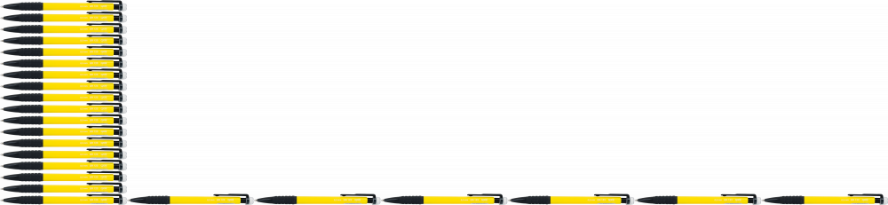 48x Ołówek automatyczny Grand GR123, 0.5mm, z gumką, mix kolorów