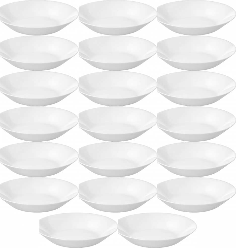 20x Talerz głęboki Oftast, 20 cm, biały