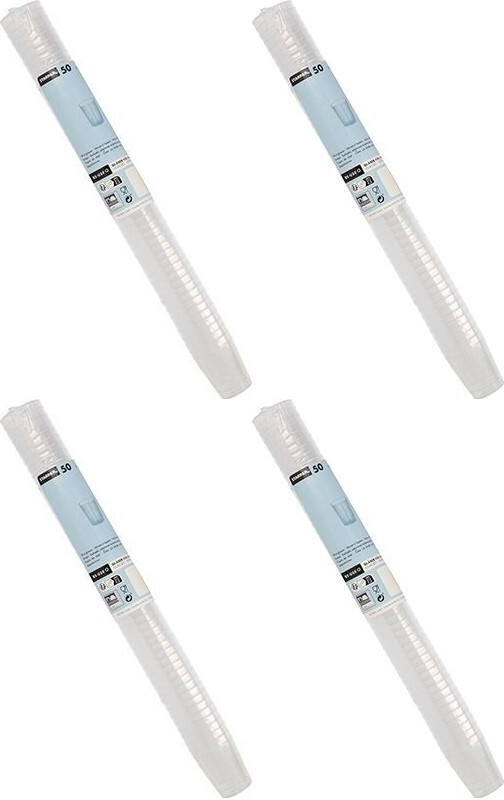 4x Kieliszki wielorazowe Papstar, 20ml, polipropylen, 50 sztuk, przezroczysty